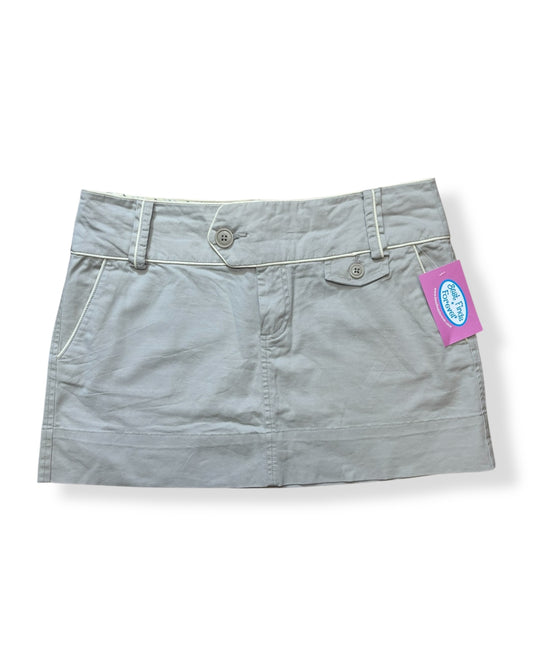 KHAKI MINI SKIRT