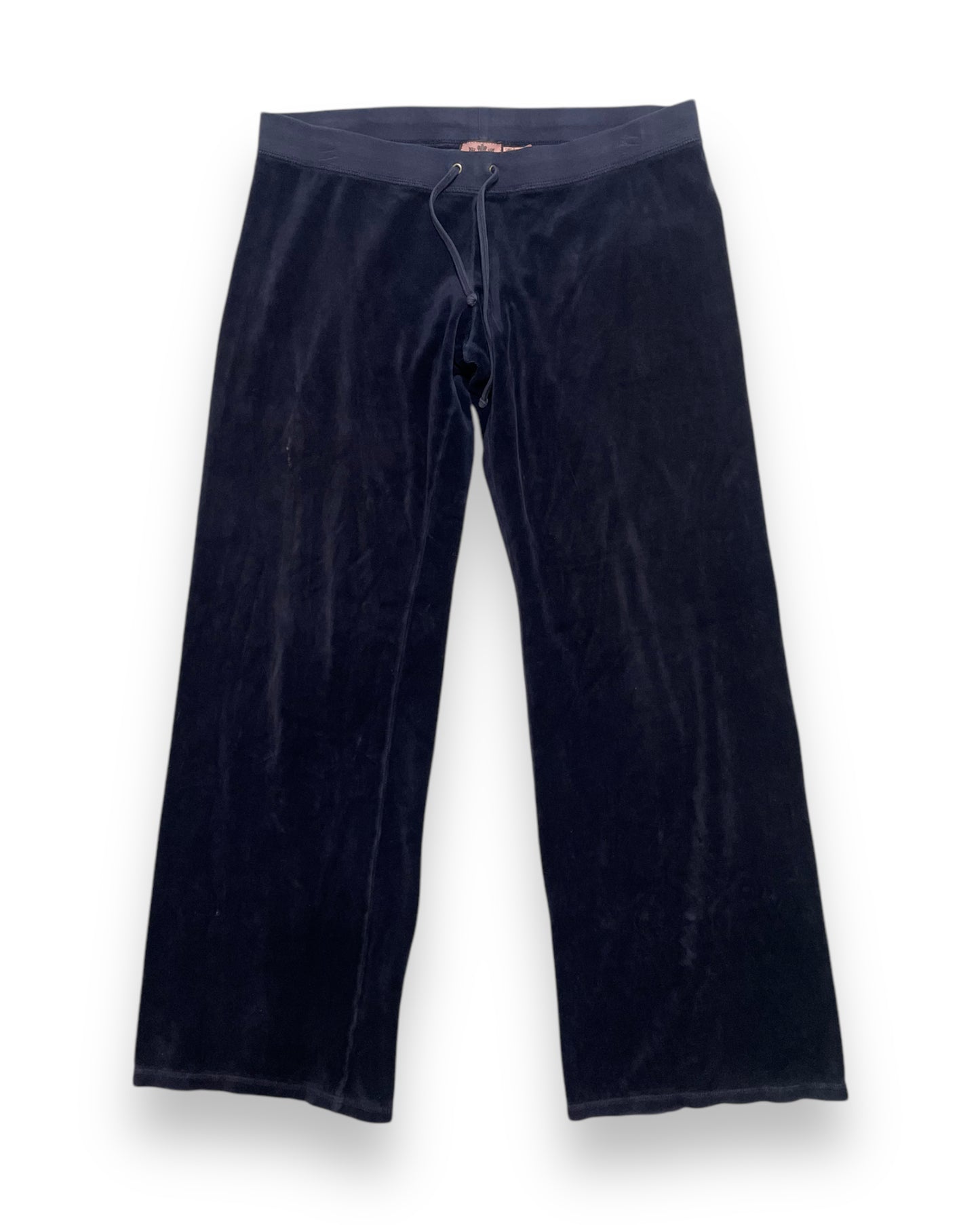 NAVY BLUE LOW RISE VELOUR LOUNGE PANTS