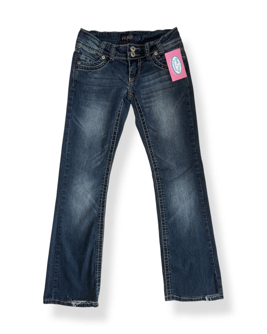 ANGELS LOW RISE BOOT CUT JEANS