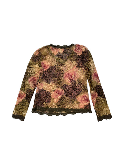 FLORAL LACE LONG SLEEVE TOP