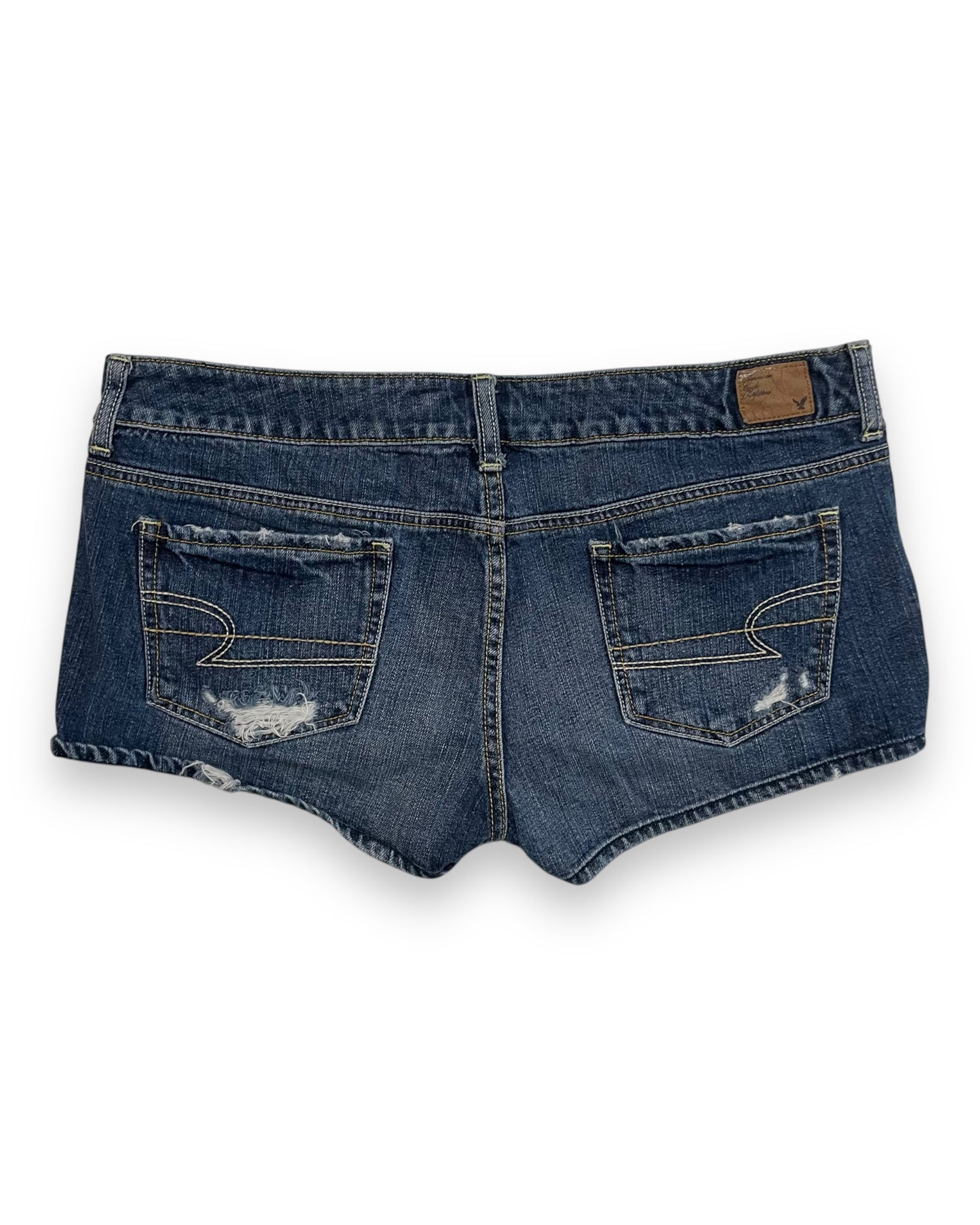DISTRESSED DENIM SHORTS