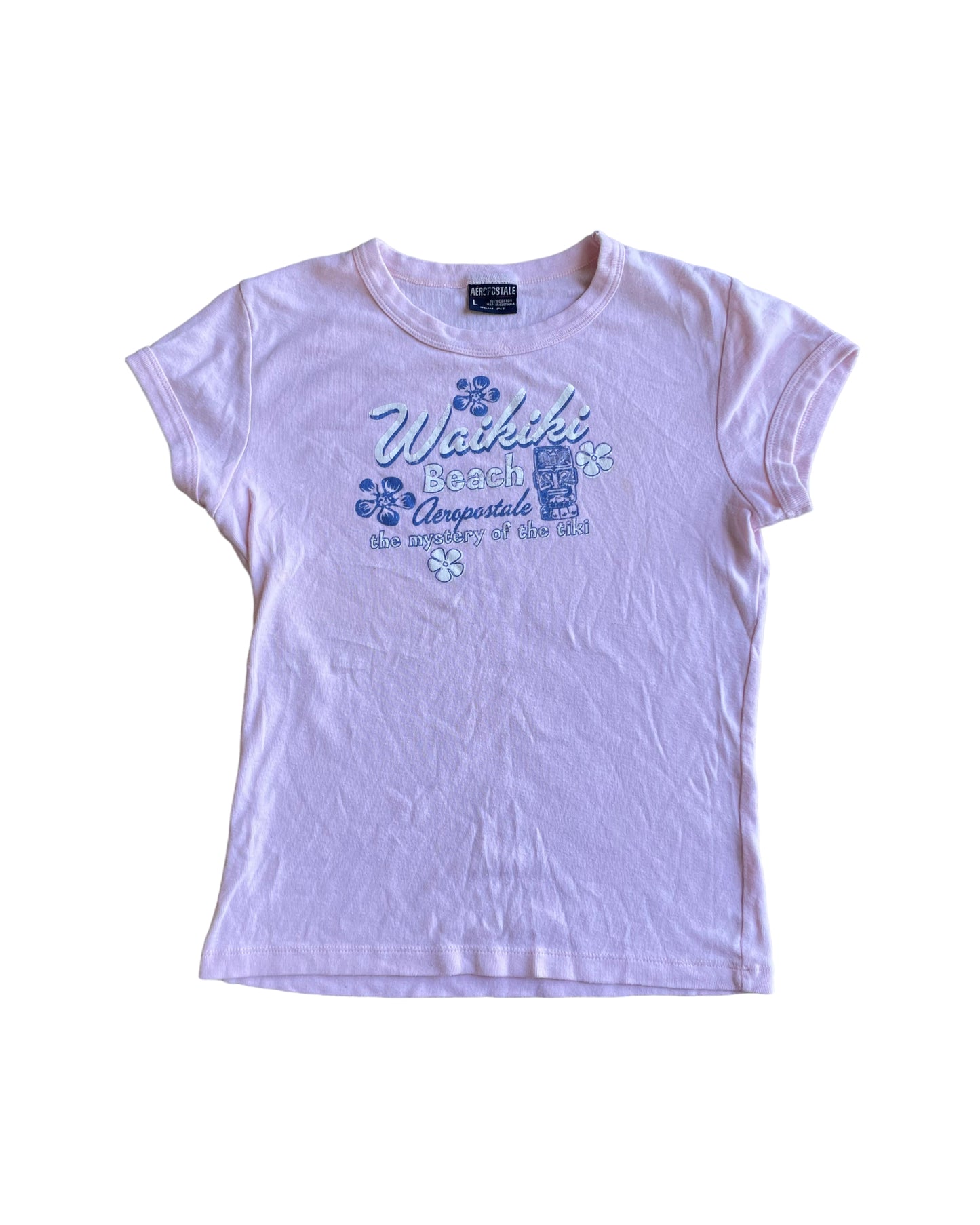 AEROPOSTALE Y2K BEACHY GLITTER BABY TEE