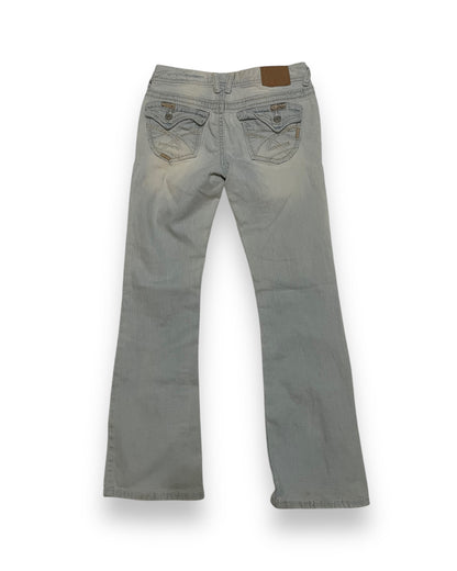 LIGHT WASH LOW RISE Y2K BOOTCUT JEANS