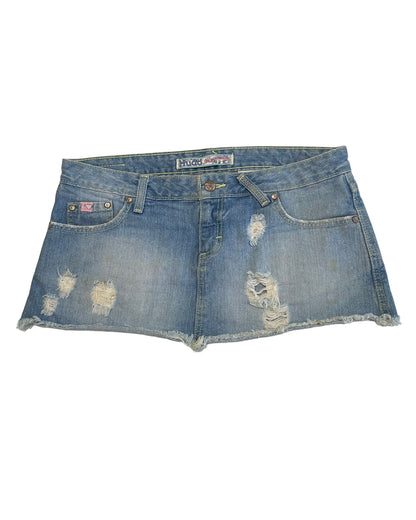 Y2K DENIM MICRO MINI SKIRT