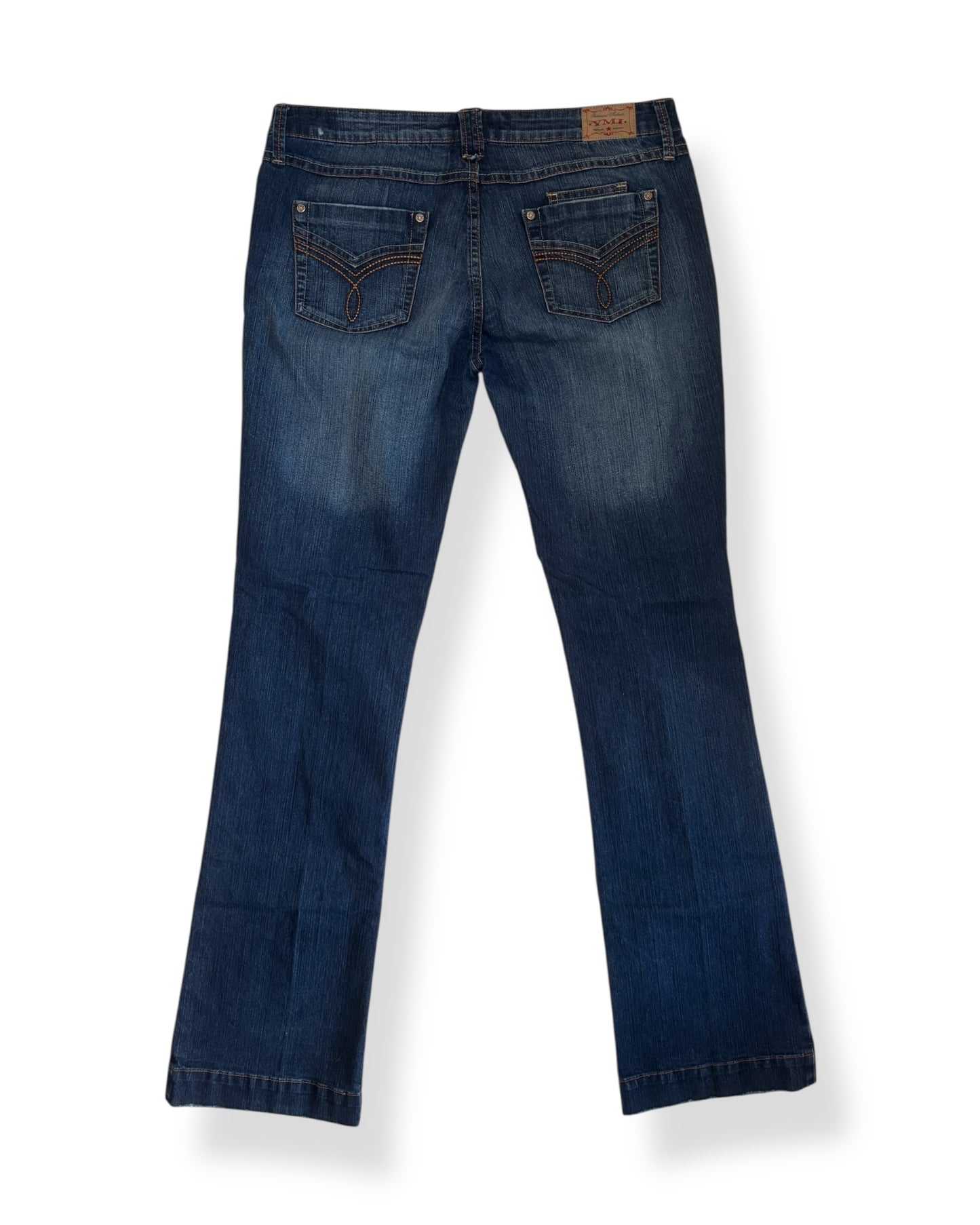 Y2K LOW RISE BOOTCUT DARK WASH JEANS