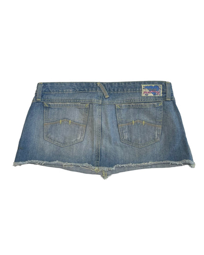 Y2K DENIM MICRO MINI SKIRT