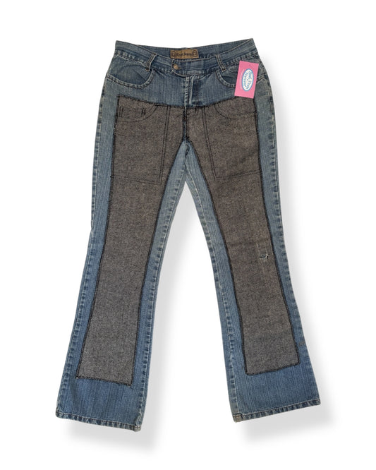 Y2K UNIQUE LAYERED JEANS