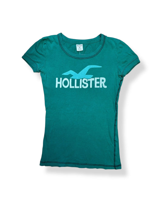 GREEN HOLLISTER BABY TEE