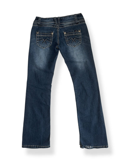 ANGELS LOW RISE BOOT CUT JEANS